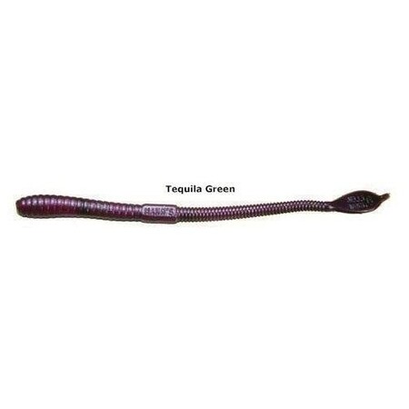 Manns Jellyworm, 12, Tequila Green, 10PK TQG12-10